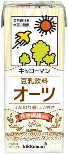 キッコーマン 豆乳飲料 オーツ 200ml 紙パック 54本 (18本入×3 まとめ買い)