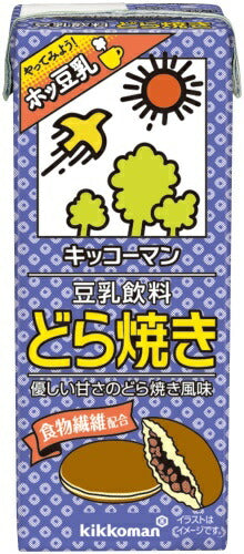 キッコーマン 豆乳飲料 どら焼き 200ml 紙パック 54本 (18本入×3 まとめ買い)