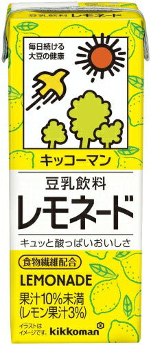 キッコーマン 豆乳飲料 レモネード 200ml 紙パック 36本 (18本入×2 まとめ買い) イソフラボン