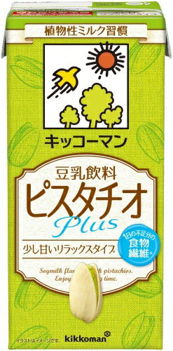 キッコーマン 豆乳飲料 ピスタチオPlus 1L 紙パック 6本入 イソフラボン