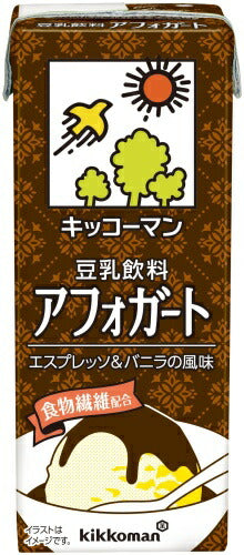 キッコーマン 豆乳飲料 アフォガート 200ml 紙パック 54本 (18本入×3 まとめ買い) ダイズ バニラ
