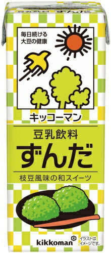 キッコーマン 豆乳飲料 ずんだ 200ml 紙パック 36本 (18本入×2 まとめ買い) 豆乳 ずんだ餅 枝豆 イソフラボン