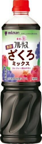 ミツカン フルーティス 黒酢 ざくろミックス 業務用 6倍濃縮タイプ 1000ml ペットボトル 8本 (1本入×8 まとめ買い) 食酢飲料 お酢 ビネガードリンク 飲むお酢