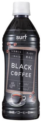 サーフビバレッジ BLACK COFFEE 500ml ペットボトル 24本入 〔コーヒー飲料 無糖〕