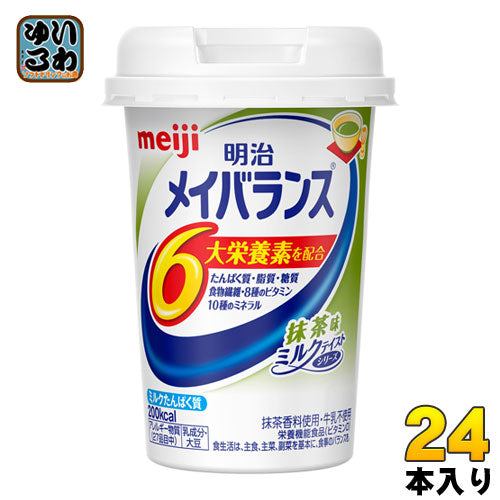 明治 メイバランスMini 抹茶味 125mlカップ 24本入 〔栄養ドリンク〕