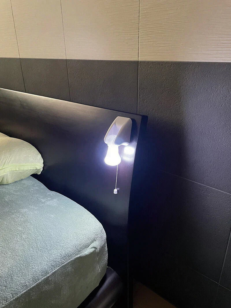 【2個組】停電時でも付く ライト LED 照明 電池式 単四電池3本 明るい  電気 クローゼット取り付け可 ベッド取り付け 隙間 スペース 電池式ひも引きライト