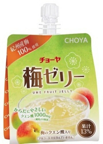 チョーヤ 梅ゼリー 180g パウチ 30個入 CHOYA ゼリー飲料 紀州 果汁 クエン酸