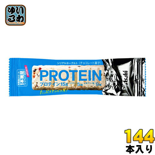 アサヒグループ食品 1本満足バー プロテインヨーグルト 144本 (72本入×2 まとめ買い) 〔栄養調整食品 スポーツ フィットネス たんぱく質 ビタミン アミノ酸〕