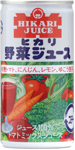 光食品 有機トマト・にんじん・ゆこう使用 野菜ジュース（有塩） 190g 缶 60本 (30本入×2 まとめ買い)