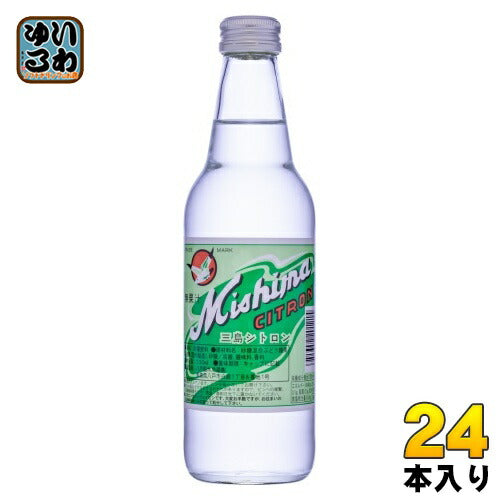 八戸製氷冷蔵 三島シトロン 330ml 瓶 24本入 炭酸飲料 プレーン サイダー