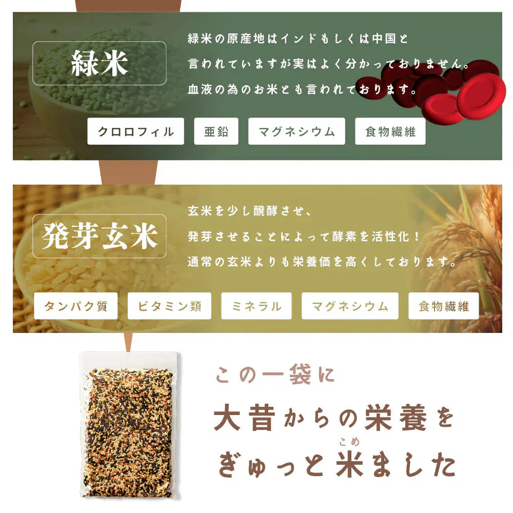 雑穀 雑穀米 国産 古代米４種ブレンド 24kg(400g×60袋) [黒米/赤米/緑米/発芽玄米] 無添加 無着色 業務用サイズ 送料無料