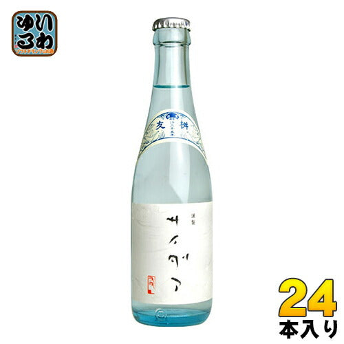 友桝飲料 謹製サイダァ 285ml 瓶 24本入 〔炭酸飲料〕
