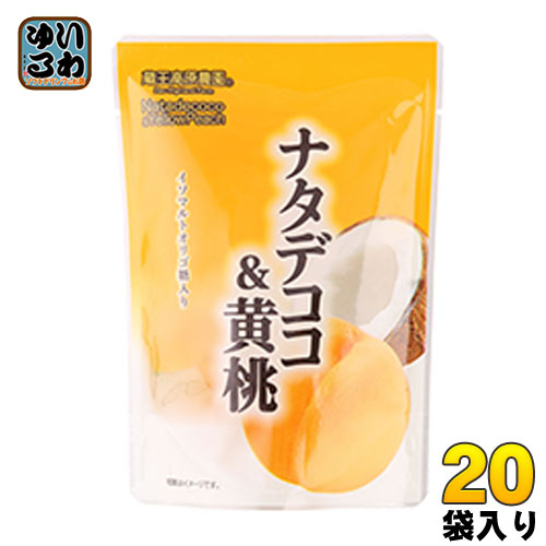 和歌山産業 蔵王高原農園 ナタデココ&黄桃 180g 20袋入(10袋入×2まとめ買い) 〔スイーツ・菓子〕