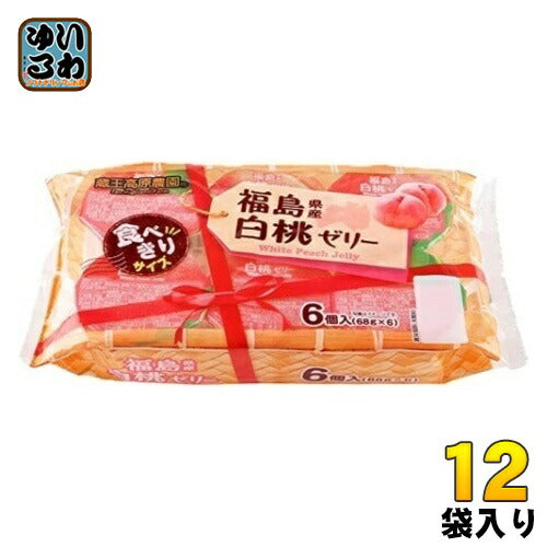 和歌山産業 蔵王高原農園 福島県産白桃ゼリー 6個×12袋入