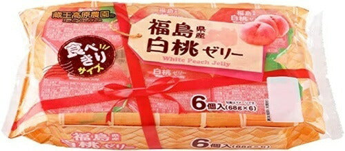 和歌山産業 蔵王高原農園 福島県産白桃ゼリー 6個×12袋入