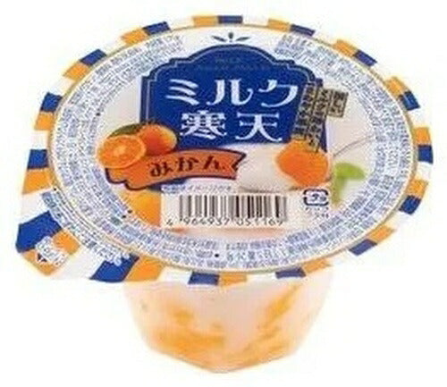 和歌山産業 蔵王高原農園 ミルク寒天 みかん 175g カップ 24個 (12個入×2 まとめ買い)
