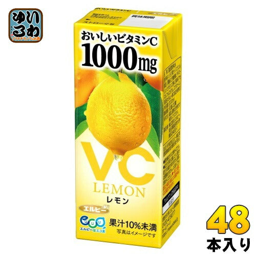 エルビー おいしいビタミンC レモン 200ml 紙パック 48本 (24本入×2 まとめ買い) 果汁飲料 檸檬 ビタミンC