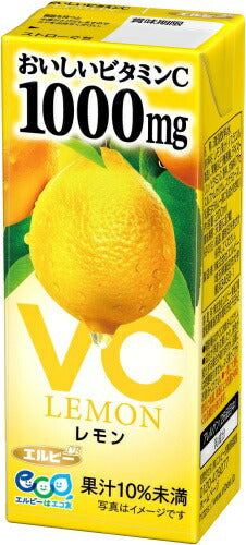 エルビー おいしいビタミンC レモン 200ml 紙パック 72本 (24本入×3 まとめ買い) 果汁飲料 檸檬 ビタミンC