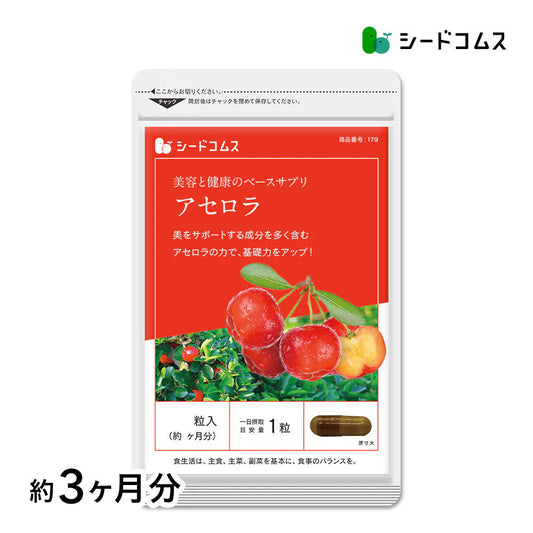 アセロラたっぷりビタミンC《約3ヶ月分》サプリ/アセロラサプリ/ビタミンCサプリ