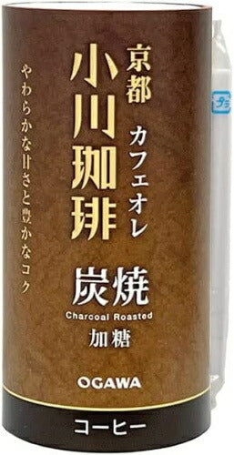 京都 小川珈琲 カフェオレ 加糖 195g カート缶 60本 (15本入×4まとめ買い) コーヒー カートカン 珈琲