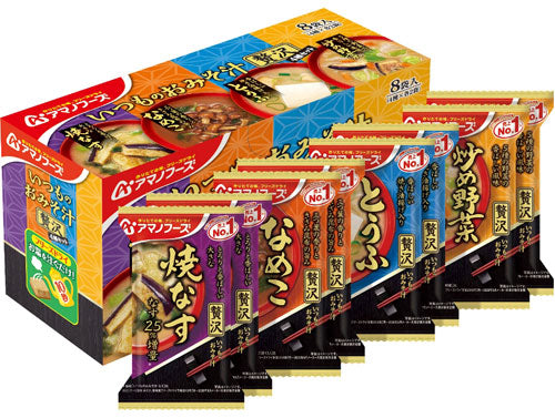 アマノフーズ フリーズドライ いつものおみそ汁贅沢 4種セット 24食 (8食入×3箱 まとめ買い) 〔FD インスタント 即席 味噌汁 詰め合わせ〕