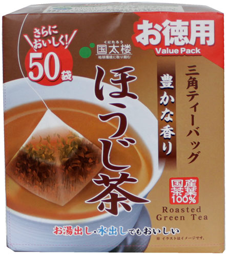 国太楼 お徳用 豊かな香りほうじ茶 三角ティーバッグ 2g×50バック 12袋 (6袋入×2　まとめ買い） 焙じ茶