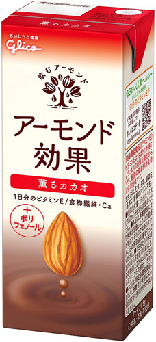 グリコ アーモンド効果 薫るカカオ 200ml 紙パック 72本 (24本入×3 まとめ買い)
