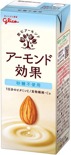グリコ アーモンド効果 砂糖不使用 200ml 紙パック 96本 (24本入×4 まとめ買い)
