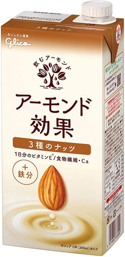 グリコ アーモンド効果 3種のナッツ 1L 紙パック 6本入