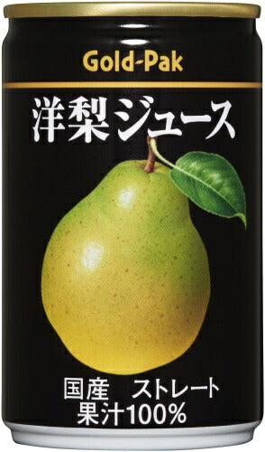ゴールドパック 洋梨ジュース ストレート 160g 缶 40本 (20本入×2 まとめ買い) 果汁飲料