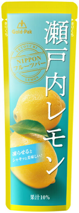 ゴールドパック 瀬戸内レモン 80g パウチ 80本 (20本入×4 まとめ買い) 果汁飲料 冷凍可能 期間限定