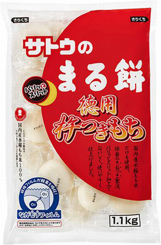 サトウ食品 サトウのまる餅 徳用杵つきもち 1100g 10個入 〔1.1kg 丸餅 サトウの切り餅 佐藤の切り餅 おもち お餅 〕