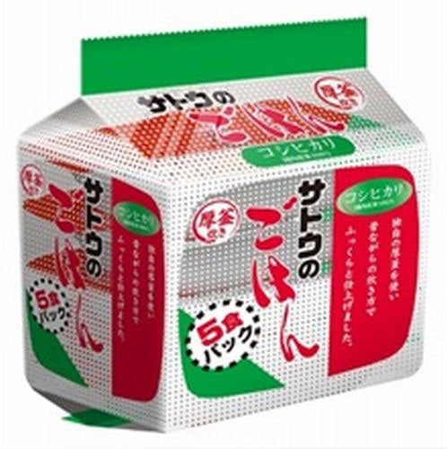 サトウ食品 サトウのごはん コシヒカリ 200g 5食パック×8個入