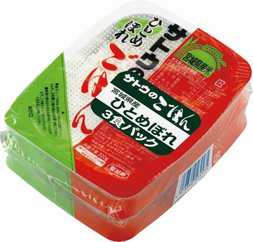 サトウ食品 サトウのごはん 宮城県産ひとめぼれ 200g 3食パック×12個入 〔さとうのごはん パックごはん ご飯 レンジ レトルト インスタント〕
