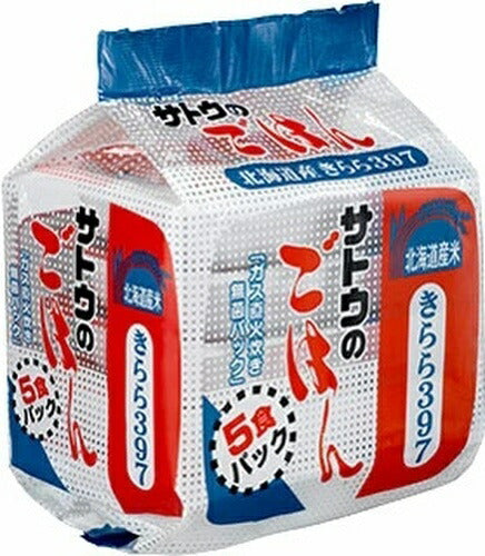 サトウ食品 サトウのごはん 北海道産きらら397 5食セット×8個入 非常食 レトルト インスタント ご飯