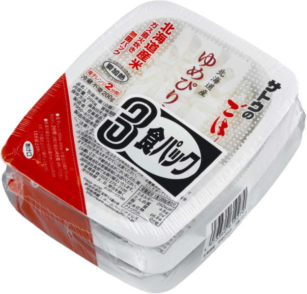 サトウ食品 サトウのごはん 北海道産ゆめぴりか 200g 3食パック×12個入 非常食 レトルト インスタント ご飯