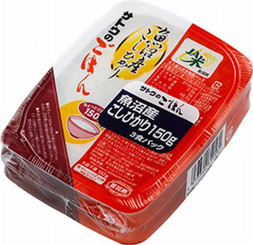 サトウ食品 サトウのごはん 新潟県魚沼産こしひかり 150g 3食パック×12個入 〔さとうのごはん パックごはん ご飯 レンジ 少なめ レトルト インスタント〕