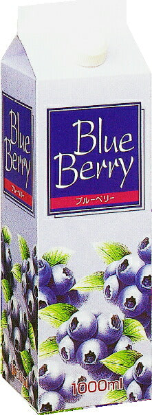 ジーエスフード ブルーベリー 1L 紙パック 12本入 〔果汁飲料〕