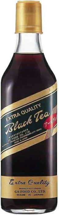 ジーエスフード ブラックティー アールグレイ 加糖タイプ 希釈用 500ml 瓶 12本入 濃厚紅茶 5倍希釈 こうちゃ