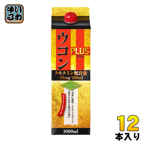 ジーエスフード ウコンプラス 1L 紙パック 12本入
