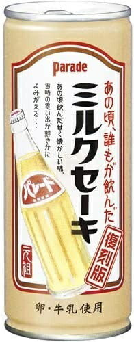 アシード パレード ミルクセーキ 245g 缶 90本 (30本入×3 まとめ買い) 宝積飲料 復刻 牛乳
