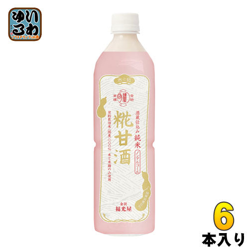 福光屋 酒蔵仕込み 純米 糀甘酒 950g ペットボトル 6本入 〔甘酒〕