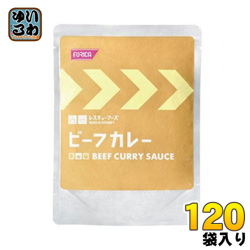 ホリカフーズ レスキューフーズ ビーフカレー 180g袋 24個入×5まとめ買い 〔非常食  レトルトカレー 調理不要 長期保存食 防災食〕