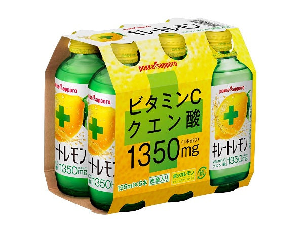 ポッカサッポロ キレートレモン 155ml 瓶 24本入 炭酸飲料