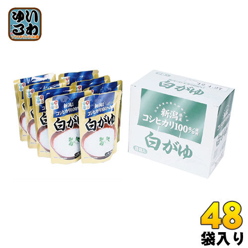 ヒカリ食品 こしひかり100％ 白がゆ 250g 48袋 (24袋入×2 まとめ買い) 〔お粥 かゆ 白粥 コシヒカリ 非常食 保存食〕