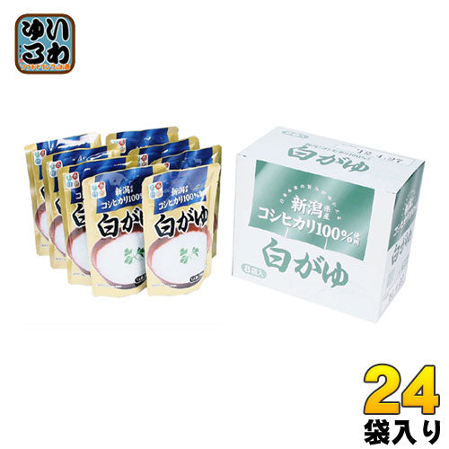 ヒカリ食品 こしひかり100％ 白がゆ 250g 24袋入 〔お粥 かゆ 白粥 コシヒカリ 非常食 保存食〕