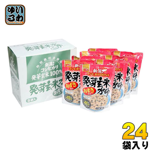 ヒカリ食品 あずき入り 発芽玄米がゆ 250g 24袋入 〔レトルト粥 粥 お粥 コシヒカリ 非常食 保存食〕