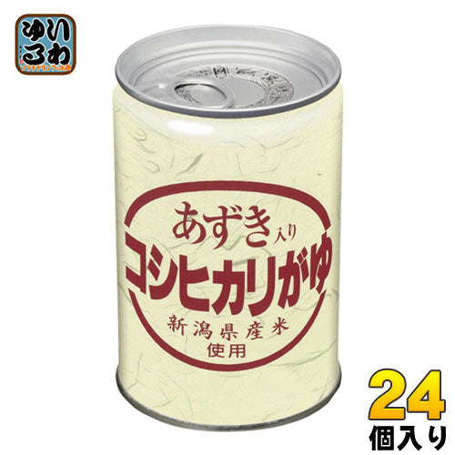 ヒカリ食品 あずき入りコシヒカリがゆ 280g 缶 24個 (12個入×2 まとめ買い) 〔こしひかり 小豆入り 非常食　缶詰 粥 おかゆ 保存食 長期保存〕