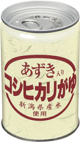 ヒカリ食品 あずき入りコシヒカリがゆ 280g 缶 24個 (12個入×2 まとめ買い) 〔こしひかり 小豆入り 非常食　缶詰 粥 おかゆ 保存食 長期保存〕