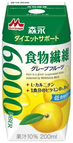 森永乳業 ダイエットサポート 食物繊維 グレープフルーツ 200ml 紙パック 24本入 果汁飲料 果実飲料 サプリメントドリンク